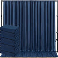 40ftx10ft Wrinkle Free Navy Blue Backdrop Curtains for Parties, Thick Polyester Backdrop Drapse 8 Panels 5x10ft for Weddings Birthday Photography Background Curtains by ENJOYYOURPARTY