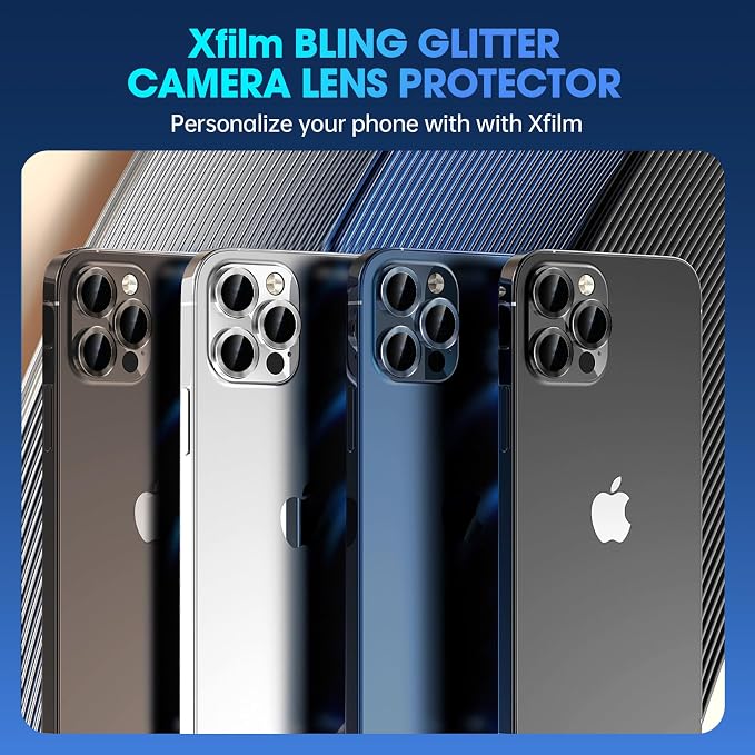 for iPhone 15 Pro/15 Pro Max Camera Lens Protector Cover, Blue | Individual Metal, 9H Hardness, Scratch Resistant, Shockproof, Drop Protection, Case Friendly, Stylish Accessories - Image 5