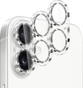 Dengduoduo 3 Pack Camera Lens Protector for iPhone 17, Tempered Glass, Ultra HD, 9H Hardness, Anti-Scratch, Case Friendly,[No Affect on Night Shots], Glitter Black by Dengduoduo