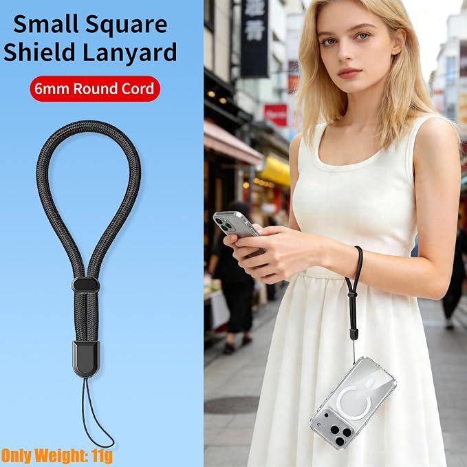 2 Pc Phone Wrist Strap Charm Anti-Lost Lanyard Hand Wristlet Finger Grip Strong Durable Adjustable for Women Men Universal for iPhone Camera Keychain USB Flash Drive Wallet ID Tag Puple Pink - Image 6