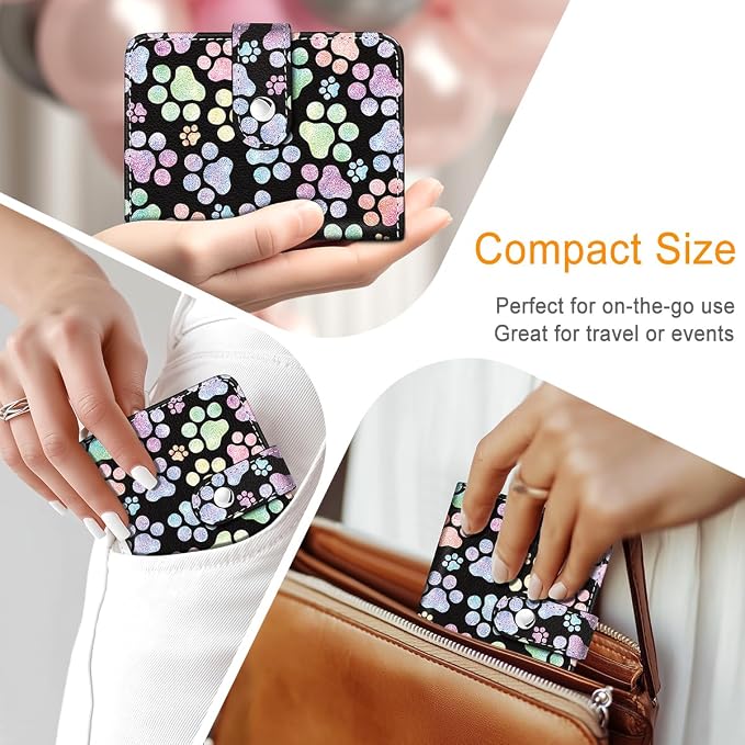 Puppy Dog Paws Small Photos Album for 2x3 Inch Films, 56 Pockets | Mini Cute Picture Book, Wallet Size, for Polaroid Fujifilm Instax Mini Instant Camera Printer, Kpop Photocard Binder Holders - Image 6