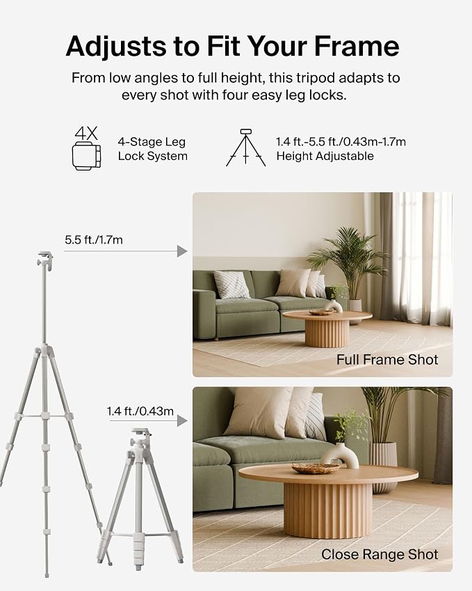 Belkin Stage Creator Essentials Kit, Tripod, Phone Mount, Dual Microphones | vlogging kit, magnetic phone mount, wireless microphones, portable, TikTok, YouTube, Instagram, streaming - Image 5
