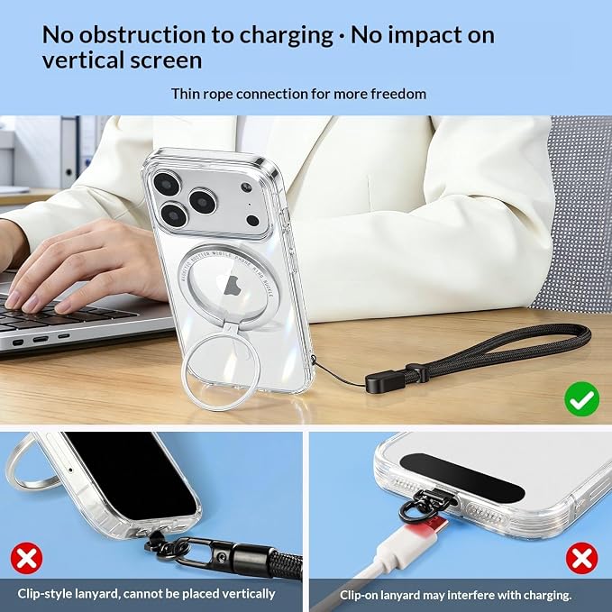 2 Pc Phone Wrist Strap Charm Anti-Lost Lanyard Hand Wristlet Finger Grip Strong Durable Adjustable for Women Men Universal for iPhone Camera Keychain USB Flash Drive Wallet ID Tag Blue Green - Image 5