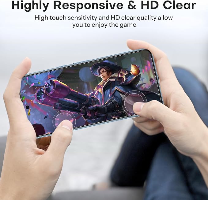 OMOTON 3+2 Pack for Pixel 8 Pro Screen Protector (6.7 Inch, 2023 Released) | 3 Pack for Pixel 8 Pro Tempered Glass, 3 Camera Lens Protector, Fingerprint Sensitivity, HD Clear - Image 6