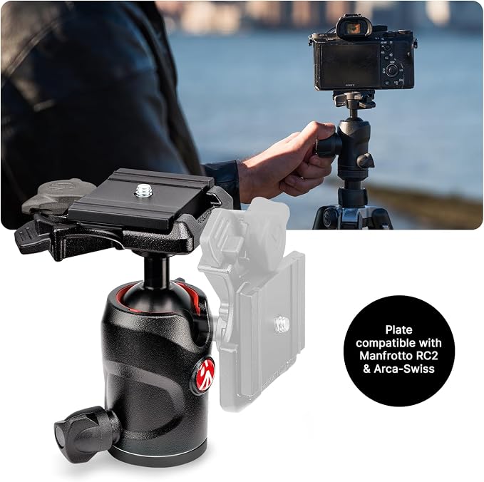 Manfrotto Befree Advanced Twist Camera Tripod Kit, Travel Tripod Kit with Fluid Head and Twist Closure, Portable and Compact, Carbon Camera Tripod for DSLR, Reflex, Mirrorless, Camera Accessories - Image 5
