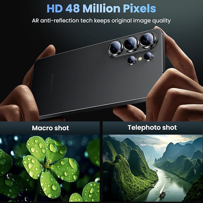Uyiton for Samsung Galaxy S26 Ultra Camera Lens Protector, Unique Design | Case-Friendly, Ultra-Thin, Military-Grade Sapphire Glass with Aluminum Metal Rear Camera Screen Cover, Black - Image 2