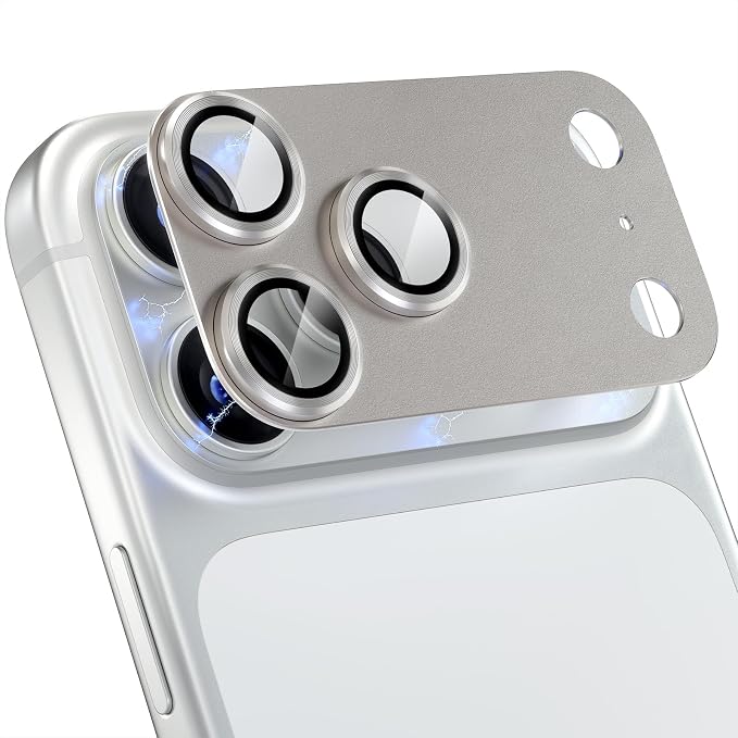 Choiche for iPhone 17 Pro Max Camera Lens Protector, Black | Metal Camera Cover with 9H Tempered Glass Lens Screen Protector Accessories, Strong Adsorption, Case-Friendly, 6.9-inch by Choiche