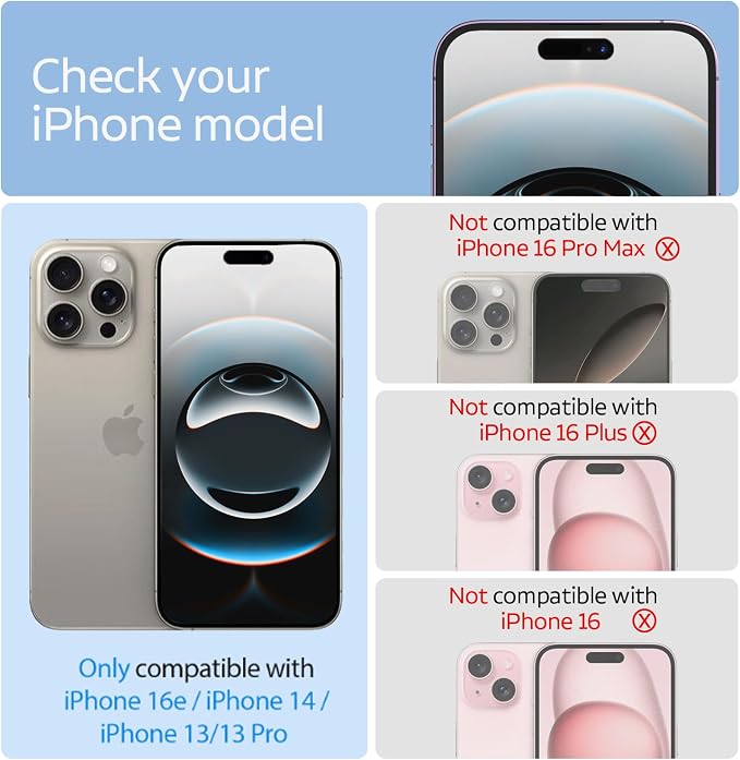 3 Packs Screen Protector for iPhone 16e / iPhone 14 / iPhone 13/13 Pro with Tempered Glass,Touch Sensitive and Case Friendly - Image 2