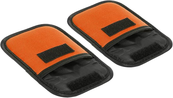 PATIKIL 2 Pcs Lens Filter Case, Camera Filter Case Portable Lens Filter Pouch Photography Fit Camera Bag Coat Pocket Drone for 25mm-58mm, Orange by PATIKIL