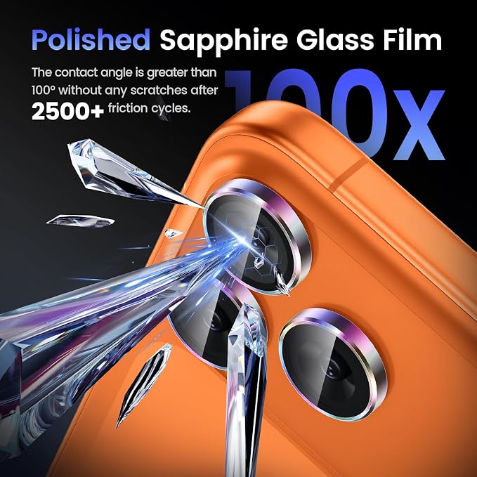 Tensea Camera Lens Protector Compatible For iPhone 17 Pro Max 17 Pro 15 Pro Max 15 Pro 16 Pro Max 16 Pro 14 Pro Max 14 Pro Metal Tempered Glass Cover Case Friendly - Image 6