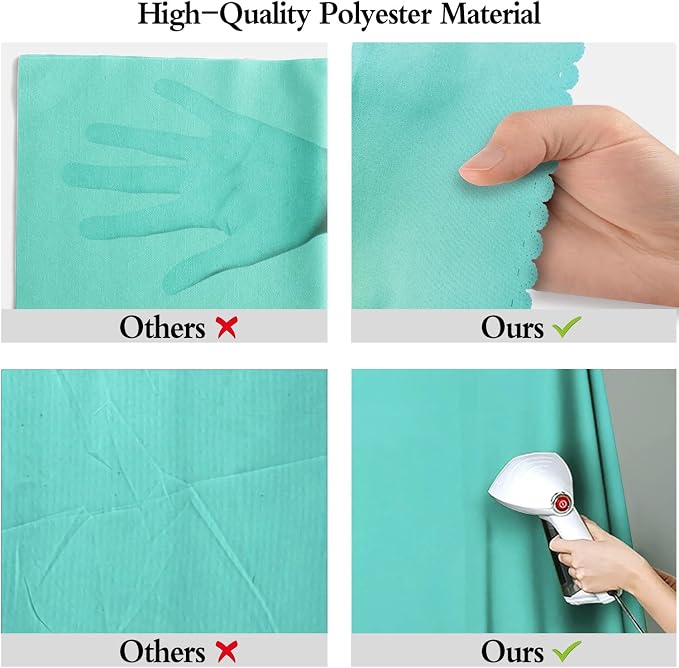 Turquoise Photography Backdrop for Photoshoot, Fabric 10x10ft | Polyester Studio Photo Backgrounds, Non Reflective, Easy to Hang, for Portrait Shoot, Product, Party Decor, Video Creation - Image 6