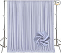 10ft x 10ft Blueish Gray Backdrop Curtains for Parties, Polyester Fabric Backdrop Drapes with Rod Pockets for Weddings, Birthday, Halloween, Photography, Christmas Party Background Curtain, 2 Panels by Tisspoms