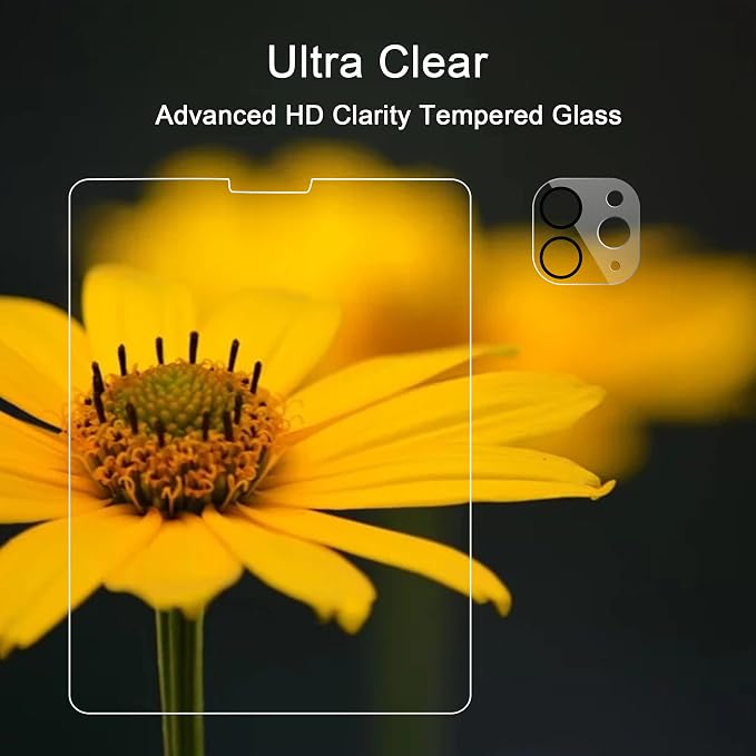 Ailun Screen Protector + Camera Lens Protector for iPad Pro 11 Inch | 2+2 Pack, 2022/2021/2020 (4th/3rd/2nd Generation), Tempered Glass 0.33mm, Face ID & Apple Pencil & Case Compatible - Image 4