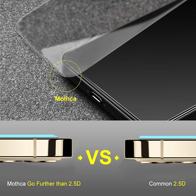 Mothca 2 Pack Matte Glass Screen Protector for iPhone 12 Pro/12 Anti-Glare & Anti-Fingerprint Tempered Glass Clear Film Case Friendly Bubble Free for iPhone 12/12 Pro 6.1-inch (2020)-Smooth as Silk - Image 6