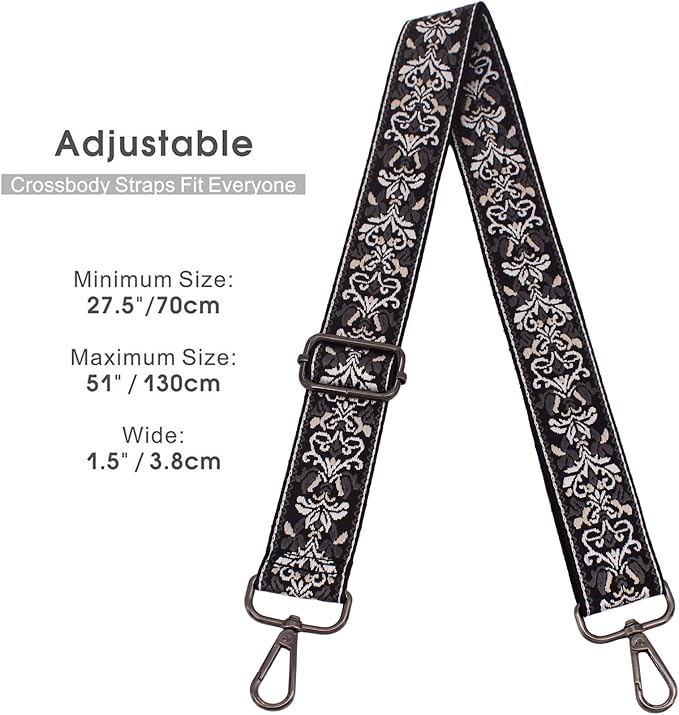 Replacement Purse Strap Shoulder Strap Adjustable Crossbody Strap for Women Crossbody Wide Shoulder Bag - Image 3