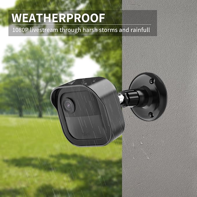 Blink Outdoor Camera Mount,360°Swivel Mount for Blink Outdoor 4/2K+ Camera | 2Pack Weatherproof Housing Covers, Wall Mount for Blink Home Security System, Blink Sync Module Mount, Black - Image 6