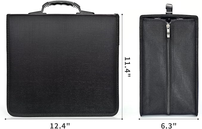 alavisxf xx CD Case, 432 Capacity Nylon Heavy Duty Organizer Wallet for Car (Pack of 2) - Image 4