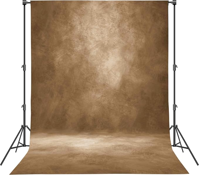 Abstract Photography Backdrop for Photoshoot 8x10ft, Dark Brown,No Stand | Professional,Polyester Fabric,Roller Pocket on Top,Vintage Portrait Photo Props Booth Background,Photoshoot Studio by Haboke
