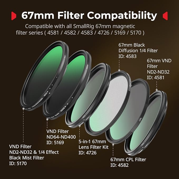 SmallRig FilMov 67mm Magnetic Filter Ring Adapter for Phone Case (SmallRig 17 Pro 5549/5550), Compatible with 67mm Magnetic Filter Series (4726/4581/4582/5169/5170)-5547 - Image 3