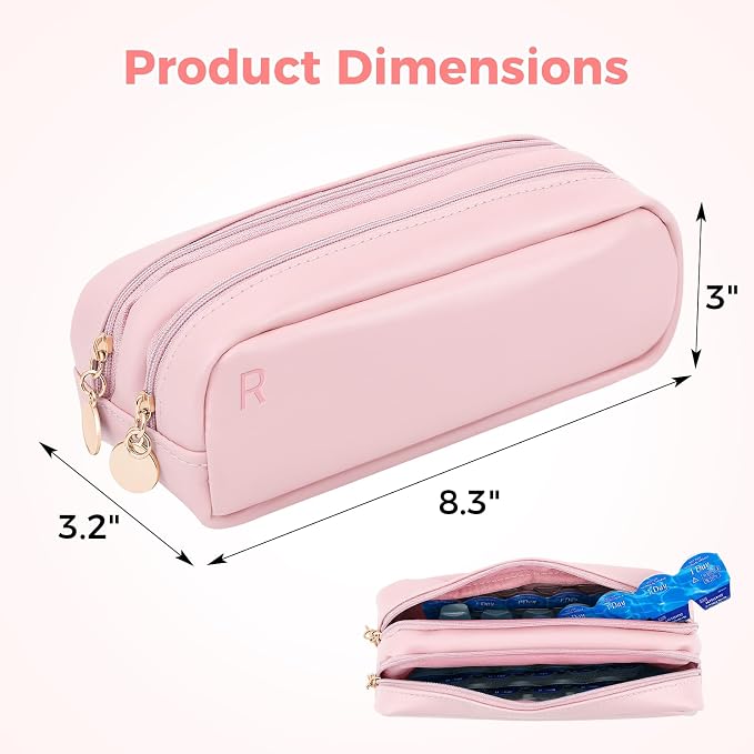 Daily Contact Lens Organizer Case – Waterproof Contact Lens Case for Travel or Home, Portable Contact Case with Clearly Labeled R & L for Disposable Lenses, Holds Up to 60 Disposable Lenses - Image 6