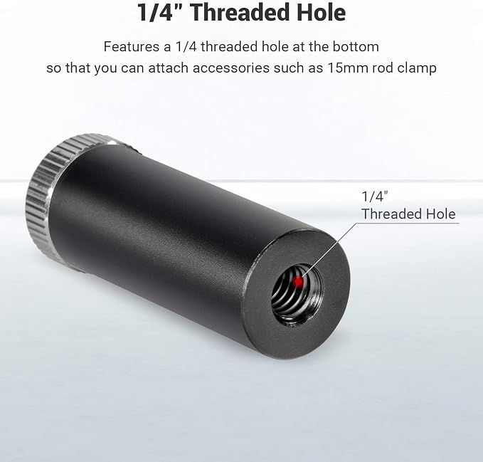SmallRig Standard 15mm Micro Rod, 1.5'' Long, with 1/4 Male Female Thread | for Clamp Mount - 915 - Image 3