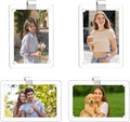 4 Pcs Car Picture Holder,Acrylic Magnetic Personalized Photo Holder,Personalized Picture Frame for Cars, Photo Car Visor Clip,Car Sun Visor Photo Holder by YFANITI