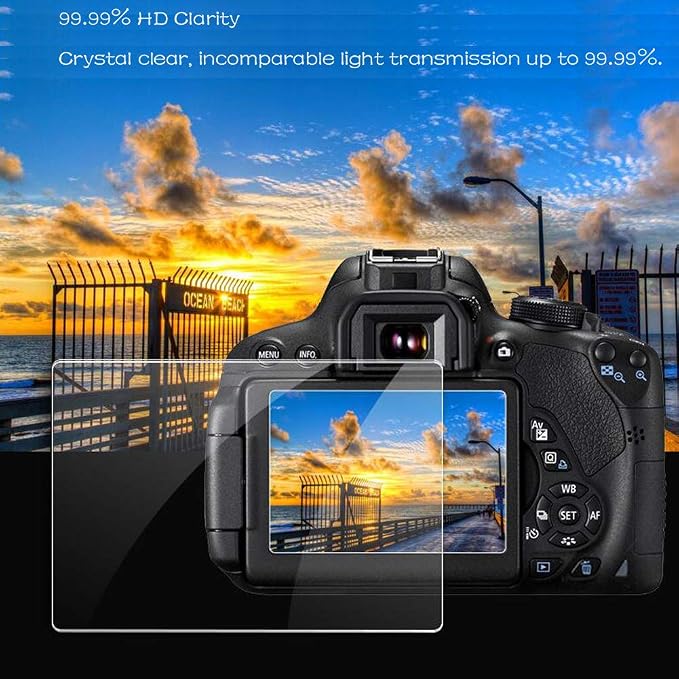PCTC 3Pcs Screen Protector for Sony Alpha a7II A7III A7R IV A7SII A7SIII | for RX100VII RX100VI RX100V RX100IV RX100M2 A9II,ZV-E10 RX10IV ZV-1 ZV-1M2, 0.3mm 9H Hardness Anti-Scrach Anti-Bubble - Image 2