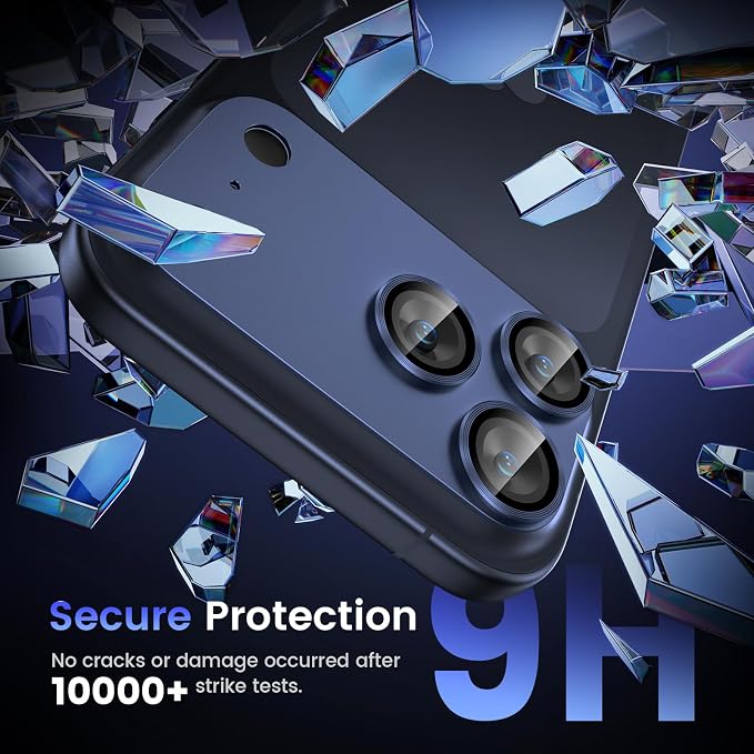 Tensea for iPhone 17 Pro Camera Lens Protector | Metal Aluminum Alloy Tempered Glass Cover Camera Screen Protector Accessories, Case Friendly - Image 5