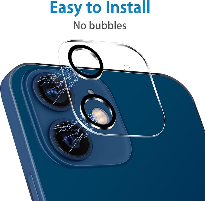 Dengduoduo 3 Pack Tempered Glass Camera Lens Protector for iPhone 12 6.1", Ultra HD, 9H Hardness, Anti-Scratch, Case Friendly, Easy to Install [No Affect on Night Shots] - Image 5