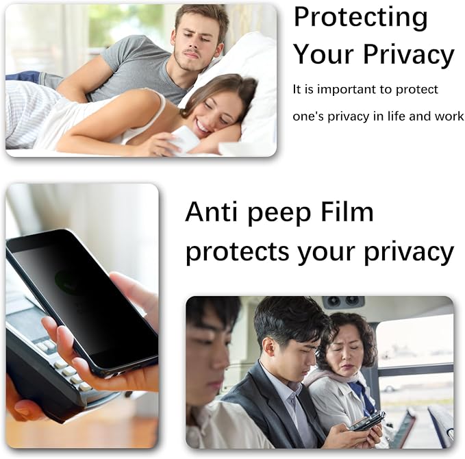 2+2 Pack Privacy Screen Protector for Google Pixel 9 Tempered Glass | with Camera Lens Protector, Anti Spy, Fingerprint ID Compatible, Anti Scratch - Image 6