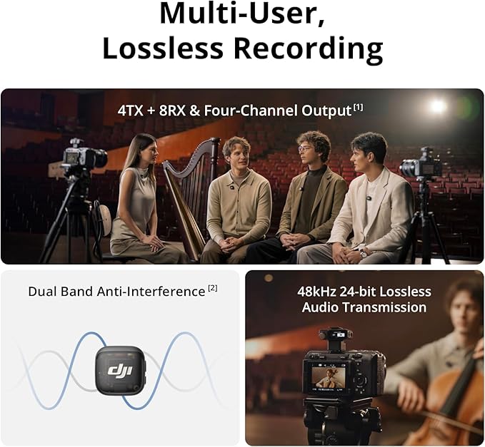 DJI Mic 3 (1 TX + 1 Mobile RX), Wireless Microphone | For iPhone 17/16/15 & Android/Tablet/PC, Plug-and-Play, Noise Cancelling, Ultralight, Adaptive Gain Control, Vlog - Image 2