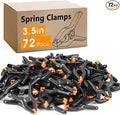 72 Pack 3.5 inch Plastic Spring Clamps, Backdrop Clips | Black Heavy Duty Clips, Plastic Clamps for Crafts, Backdrop Stand, Woodworking, Photography by Unknown
