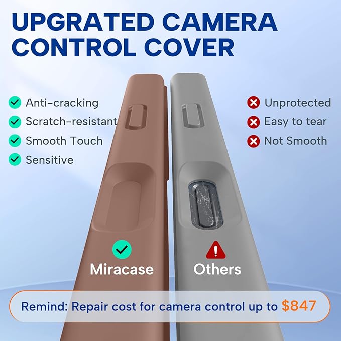 Miracase Magnetic for iPhone Air Case, Silicone, Chocolate | Compatible with MagSafe, Soft Microfiber Lining,Silicone Shockproof Drop Protection Phone Case for 17 Air - Image 3