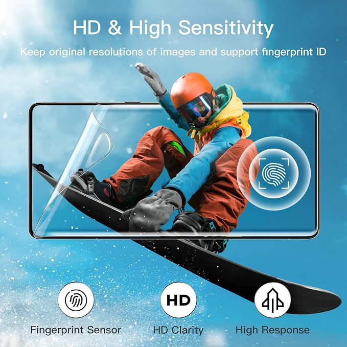JETech TPU Screen Protector for Google Pixel 7 Pro, 2+2 Pack | with Camera Lens Protector, Flexible TPU Film, Fingerprint ID Compatible, HD Clear, Easy Installation - Image 5