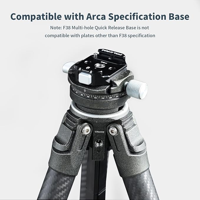 ULANZI F38 Multi-Hole Camera Quick Release Plate Kit | 1/4" to 3/8" Mount Quick Release System QR Plate Camera Tripod Mount Adapter for Sony Canon Monopod DSLR Stabilizer Slider - Image 5