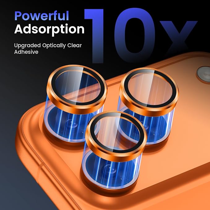 Tensea Camera Lens Protector Compatible For iPhone 17 Pro Max 17 Pro 15 Pro Max 15 Pro 16 Pro Max 16 Pro 14 Pro Max 14 Pro Metal Tempered Glass Cover Case Friendly - Image 4