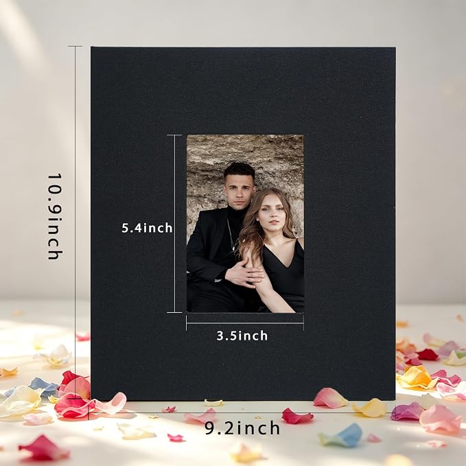 Photo Album 8x10, Pack of 2 Linen Picture Book, 26-Page Album Holds 52 Photos Art Presentation Folder for Picture or Certificates Storage - Image 5