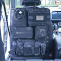 Universal Tactical Car Seat Back Organizer Bag Tactical Molle Vehicle Organizers Panel Vehicle Protector Organizers with 5 Detachable Pouches for Car Truck Ford Jeep (Upgraded C model Black camo) by BXBXHD