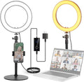 NEEWER 12" 24W High Power Desk Ring Light with Stand/Phone Holder, LED Selfie Video Conference Lighting for iPhone Streaming Makeup Vlog Recording Laptop Computer Webcam Zoom Call Podcast, RH12B by Neewer