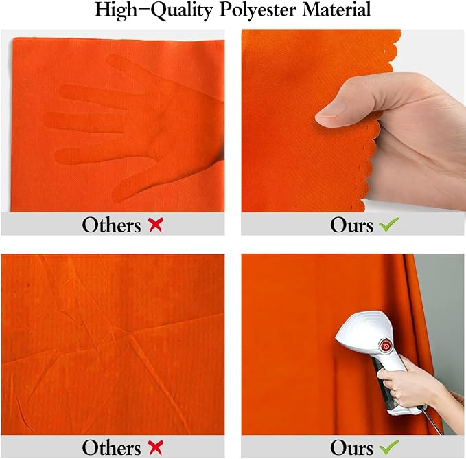 Orange Photography Backdrop for Photoshoot, Fabric 10x20ft | Polyester Studio Photo Backgrounds, Non Reflective, Easy to Hang, for Portrait Shoot, Product, Party Decor, Video Creation - Image 6