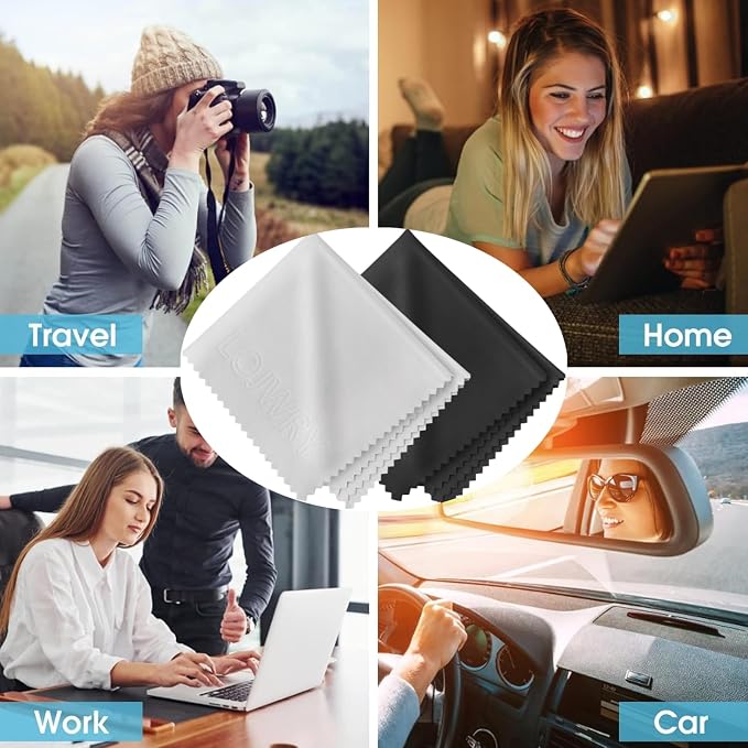 Eye Glass Clean Cloths 6*7in 6 Pcs, Individually Wrapped, High-Density, Ultra Soft, Scratch-Free Premium Microfiber Cleaning Cloth for Glasses, Camera Lens, Screen, Electronics, Tv, Eyeglass. - Image 4