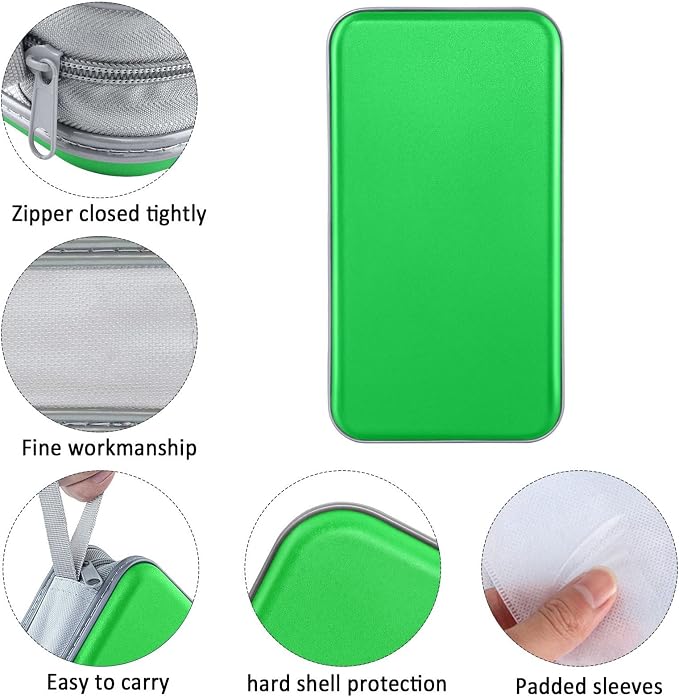 Siveit CD Case Holder, 80 Capacity CD/DVD Case Holders Wallet Hard Plastic CD DVD Disc Cases Storage Binder for Car Home Office Travel (Green) - Image 2