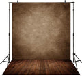 Allenjoy Fabric 6x8ft Abstract Brown Wall with Wood Floor Photo Backdrop for Only Under 3 Years Old Kids Pictures by Allenjoy