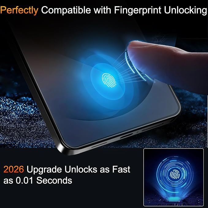 TZGZT 3 Pack Screen Protectors for Samsung Galaxy S26 Ultra,Tempered Glass | 9H+ Hardness, Military Grade Shatterproof, HD, Easy Installation, Bubble Free, Case Friendly,Include Camera Lens Protectors - Image 4