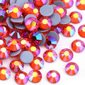 Jollin Hotfix Rhinestones Flatback Crystal Gems 2.8mm SS10, Red AB | 2880pcs Hot Fix Crystals Glass Rhinestones for Bedazzling, Crafting, Clothes, Shoes & Accessories DIY Decoration by Jollin