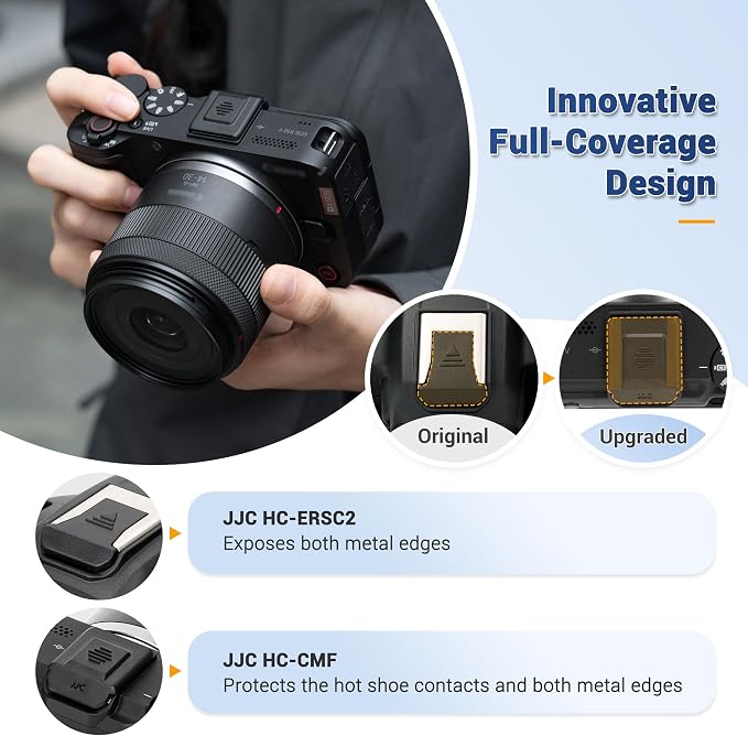 Upgraded R50 V R5 R6 III II V Hot Shoe Cover w Full Coverage(NOT for R5/R6 | Hotshoe Protector Cover for Canon EOS R6V R6II R5II R50V R8 R10 R7 R5C R1 PowerShot V1 R3 Replace Canon ER-SC2 Shoe Cover - Image 2