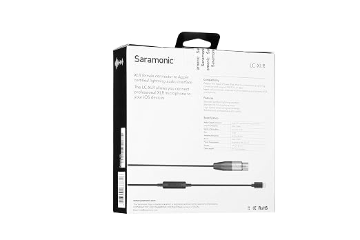 Saramonic LC-XLR | XLR Female to Apple Lightning Microphone Interface Cable for iPhone & iPad - for Dynamic & Battery-Powered Condenser Microphones - Image 8