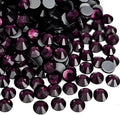 Jollin Hotfix Rhinestones Flatback Crystal Gems 7.2mm SS34, Amethyst | 288pcs Hot Fix Crystals Glass Rhinestones for Bedazzling, Crafting, Clothes, Shoes & Accessories DIY Decoration by Jollin