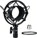 Universal Microphone Shock Mount, Mic Clip Holder for Diameter 47mm-53mm Mic Anti Vibration Adjustable High Isolation Shock Mount by Boseen