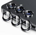 Korecase for Galaxy S25 Camera Lens Protector, 9H Tempered Glass Anti Scratch Camera Screen Protector Film Shcokproof Metal Ring Lens Protector for Galaxy S25,Black by Korecase